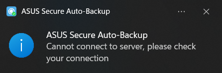 Connection failed